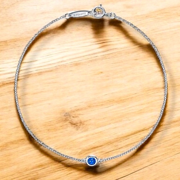 ***SOLD*** TIFFANY Elsa Peretti Color by the Yard Sapphire Bracelet In Platinum! - Picture 2 of 15